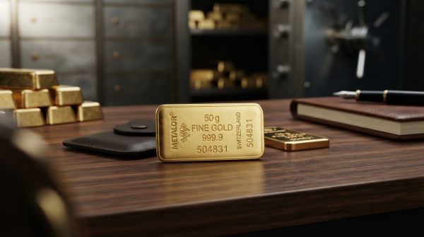 Investissez en toute sécurité avec un lingotin d'or 50g